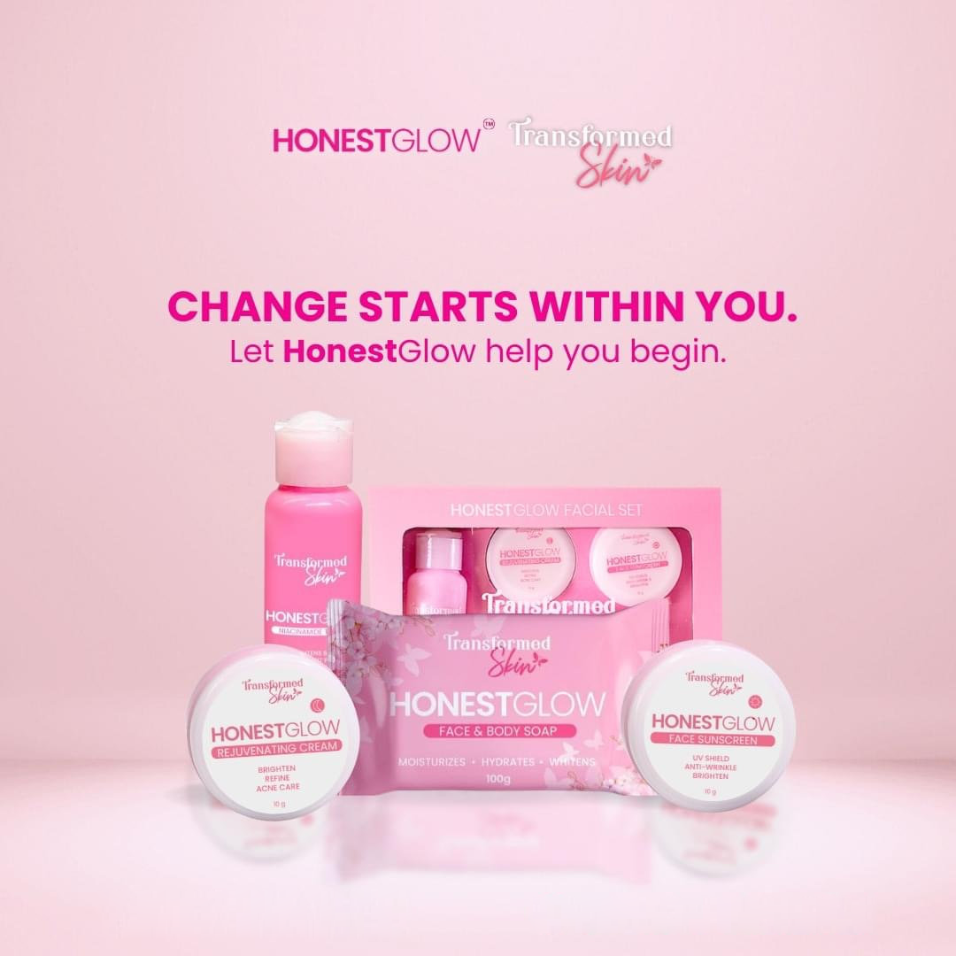 مجموعة HonestGlow للعناية بالوجه مجموعة تجديد البشرة اللطيفة