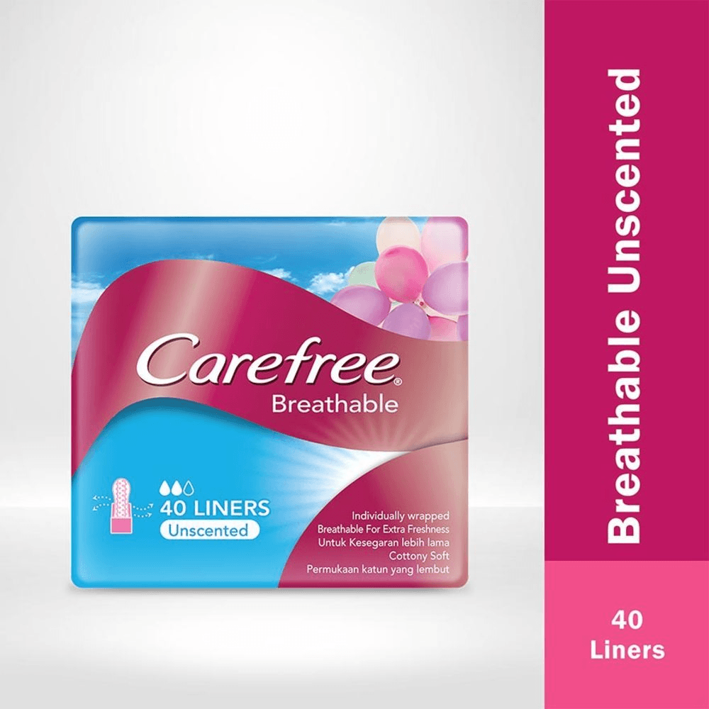 Carefree Breathable Unscented 40 liners