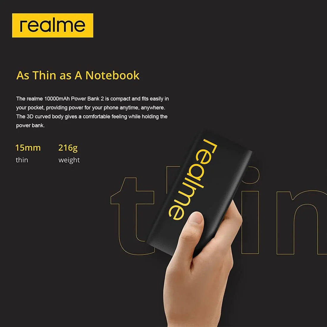 Realme Power Bank 2 10000mAh - RMA138
