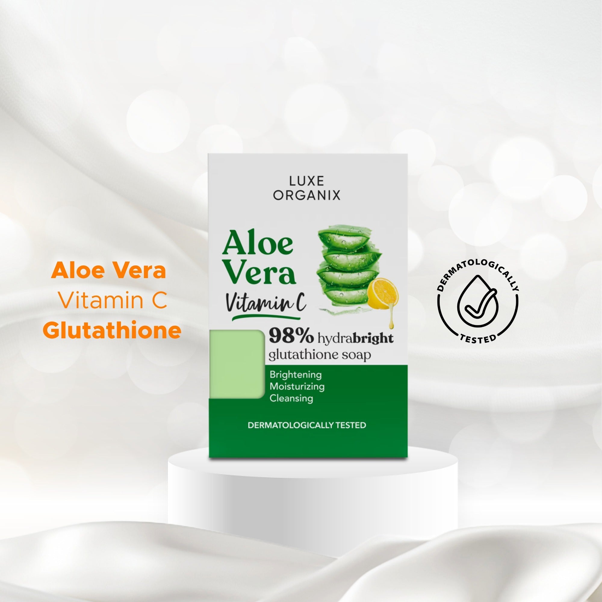 Luxe Organix Aloe Vera Vitamin C Natural Soap - 135g