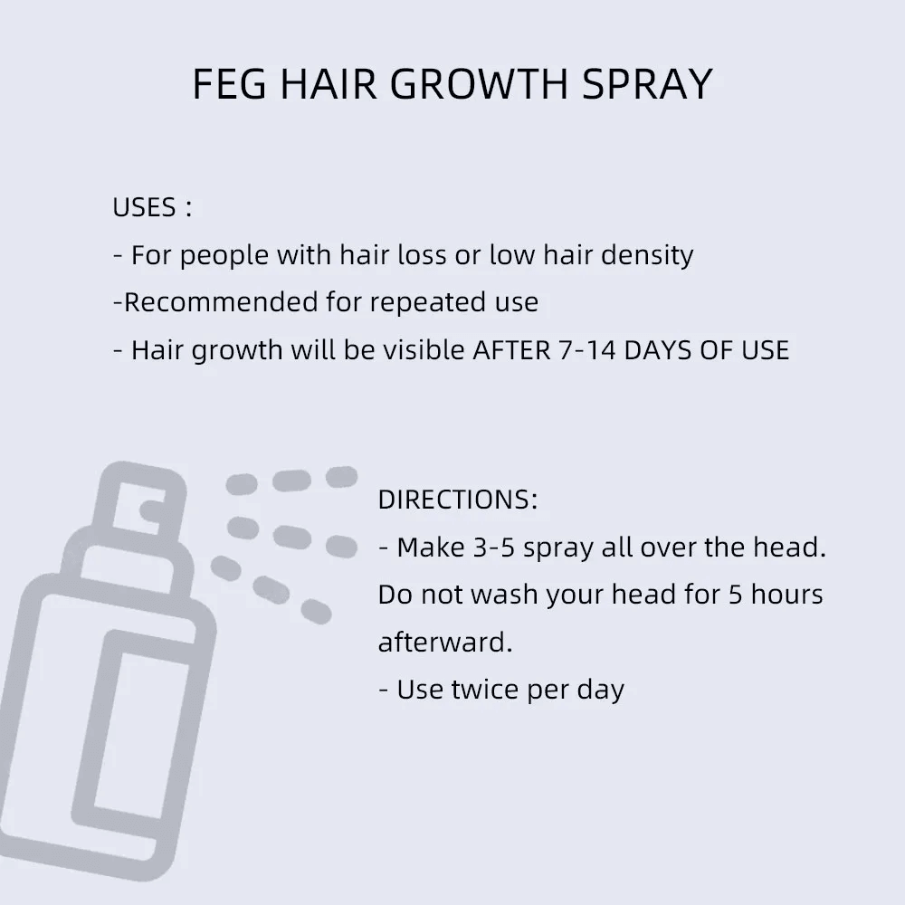 FEG Hair Growth Spray Prevent Hair Loss - 50ml