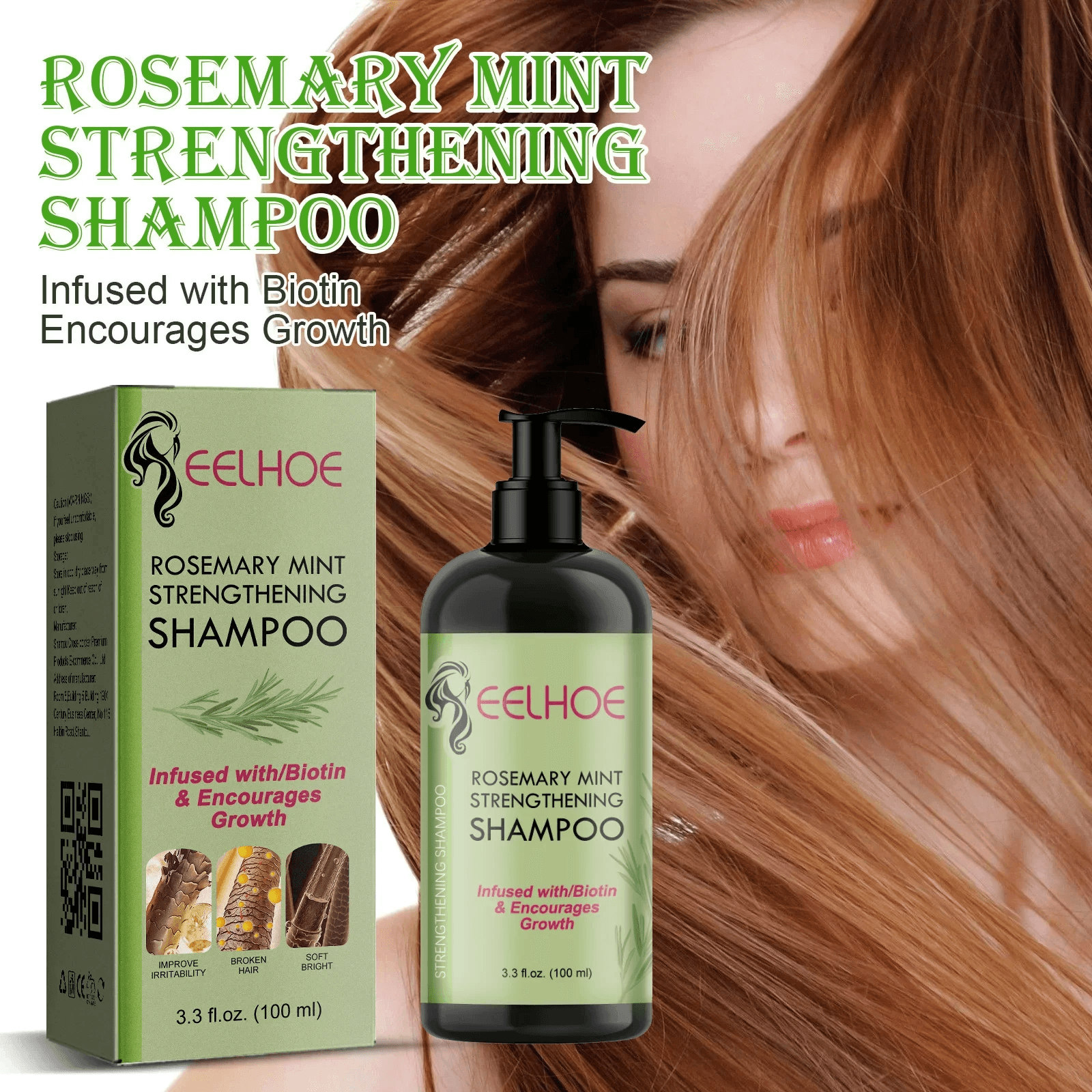 EELHOE Rosemary Mint Straightening Shampoo - 100ml