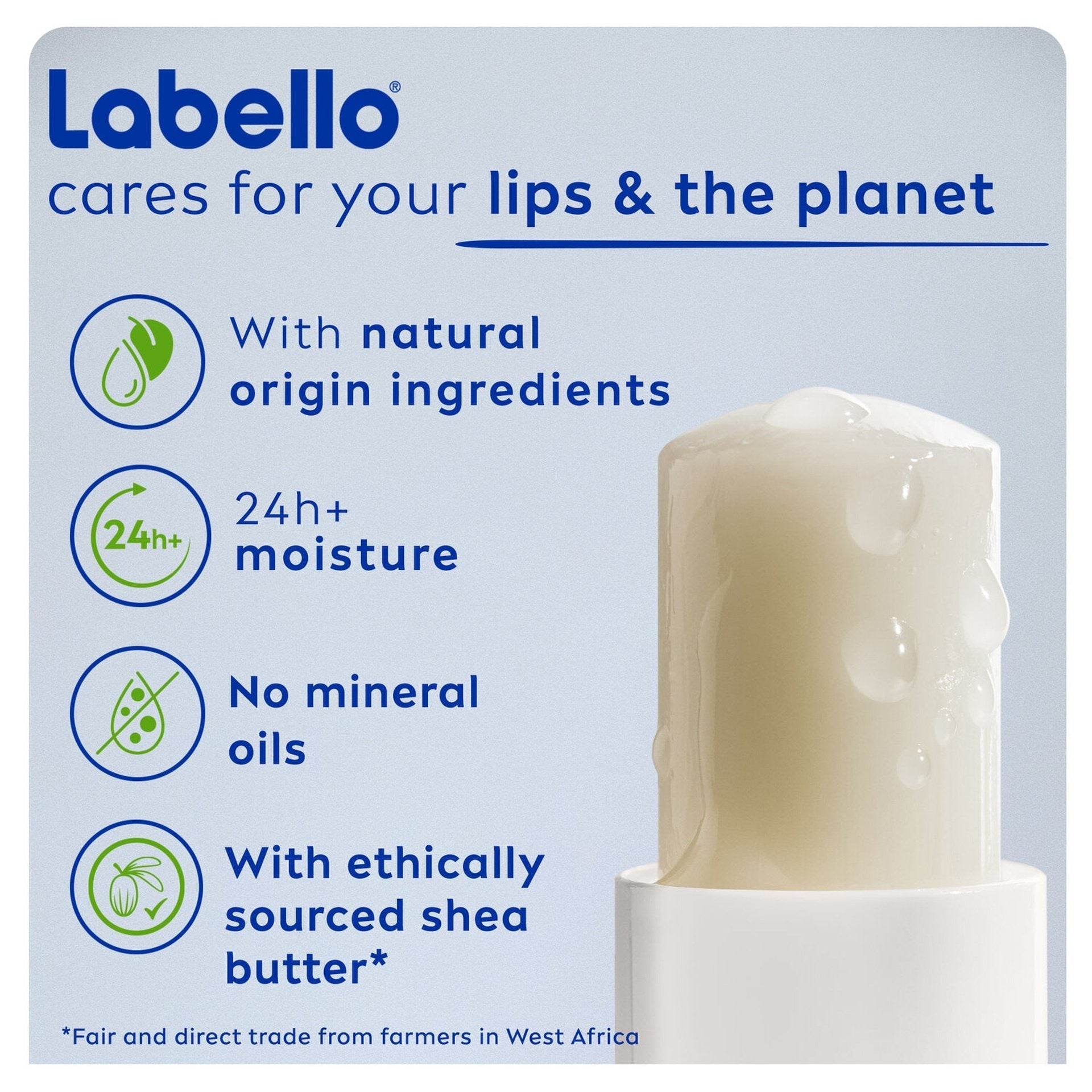 Labello Lip Balm Moisturising Original - 4.8g × 2 Pcs (Offer)