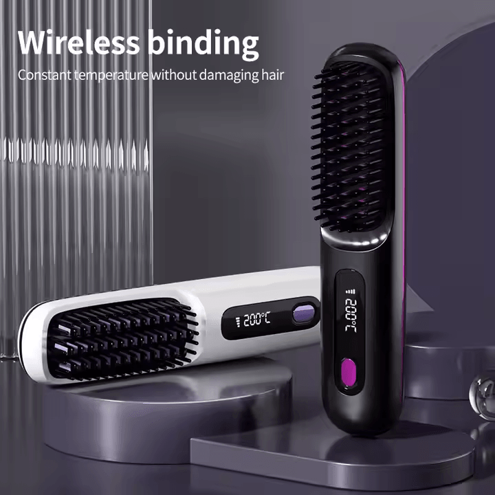Portable Wireless Hair Straightener Comb - A6
