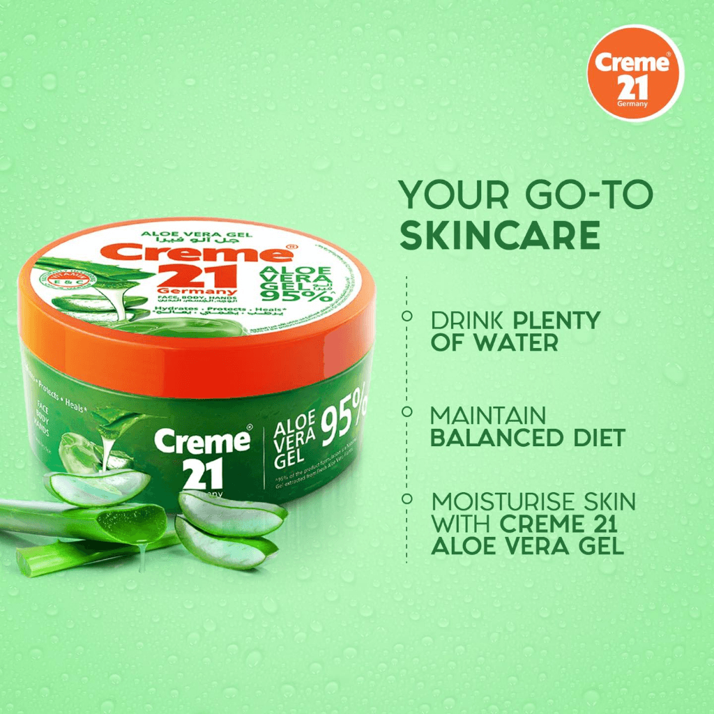 Creme 21 Moisturizing 95% Aloe Vera Gel - 300ml