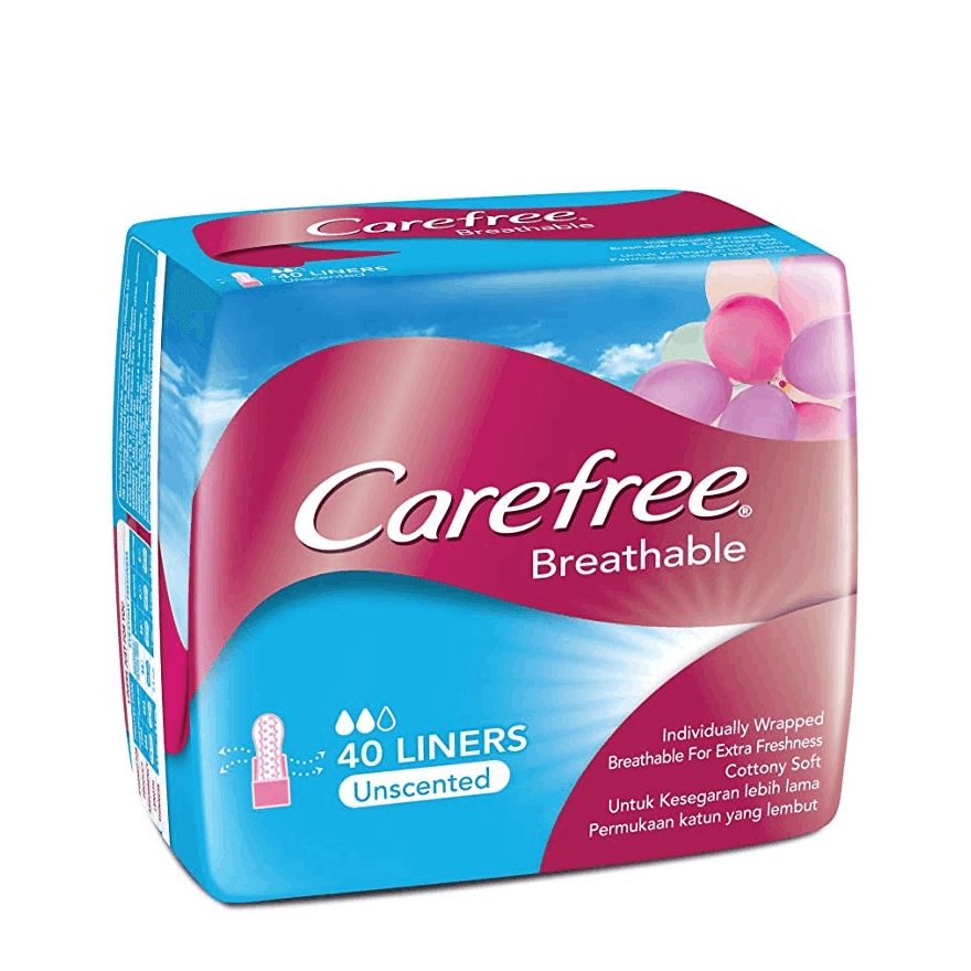 Carefree Breathable Unscented 40 liners