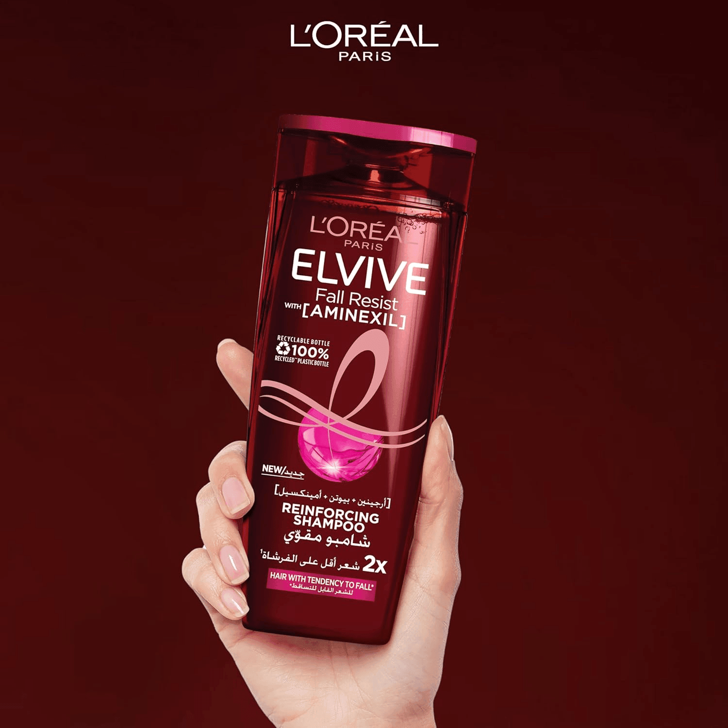 L'Oreal Paris Elvive Fall Resist Reinforcing Shampoo + Conditioner - 400ml + 360ml