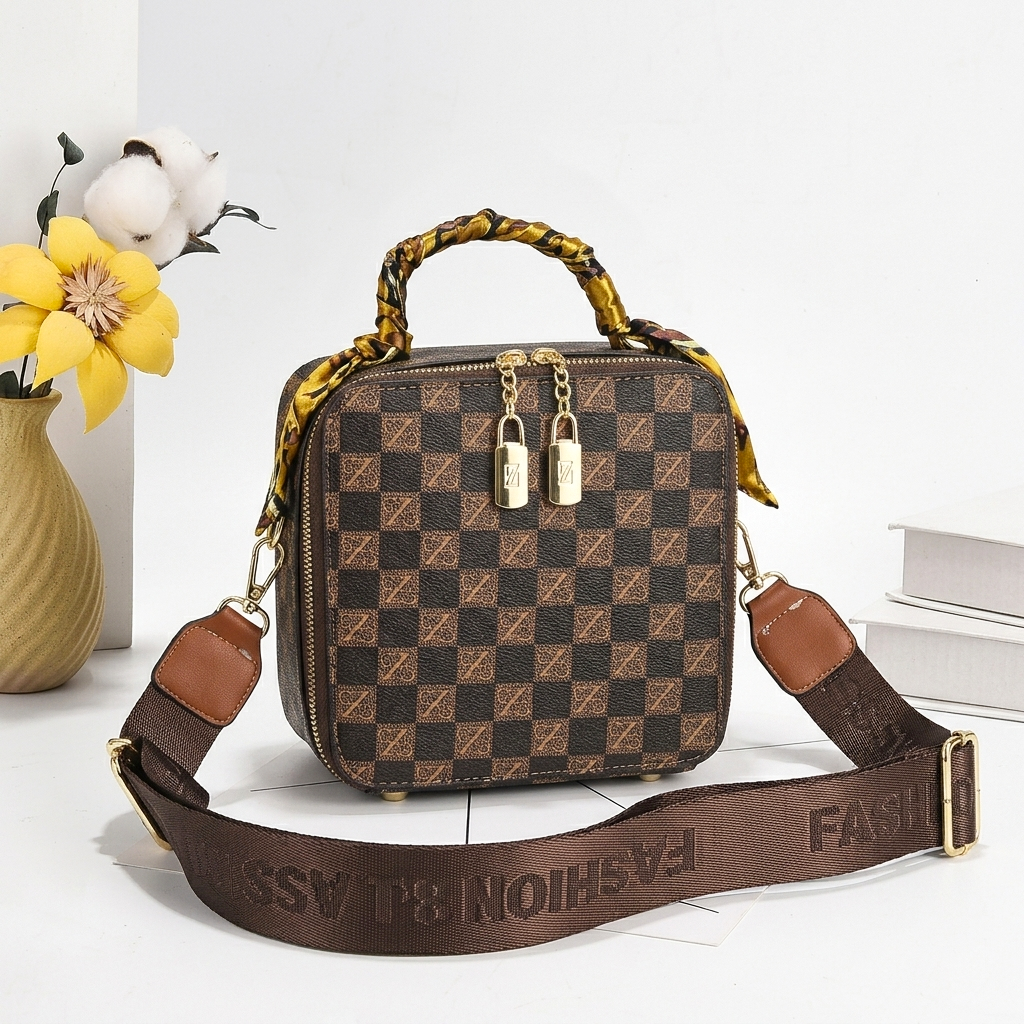 Women's Korean Design Square Mini Shoulder Bag - 2210#