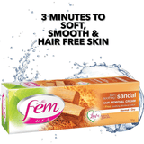 Fem USA Hair Removal Cream With Sandal For Soothing Skin - 120g