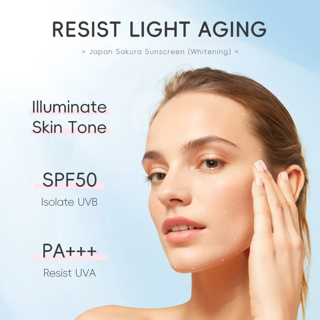 Laikou Japan Sakura Brightening Sunscreen SPF50 PA+++ - 50g