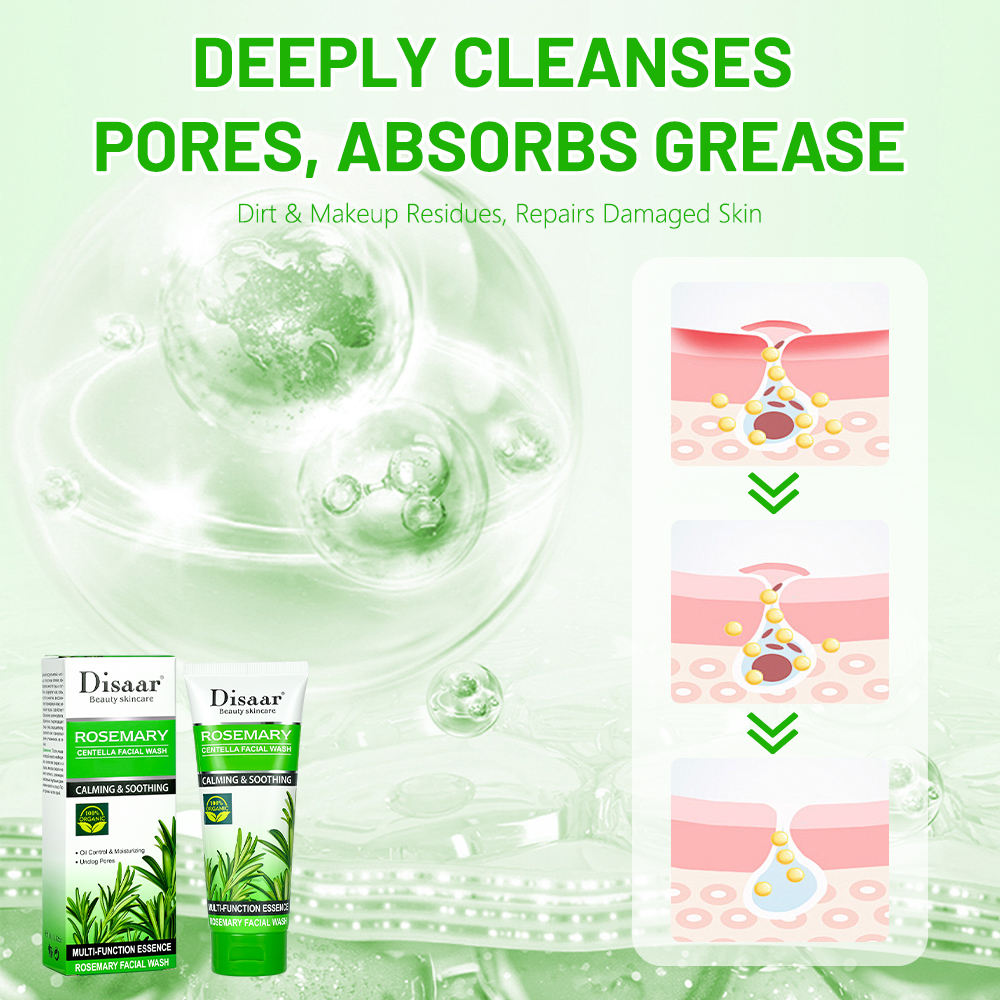 Disaar Rosemary Centella Anti-Acne Facial Wash - 100g