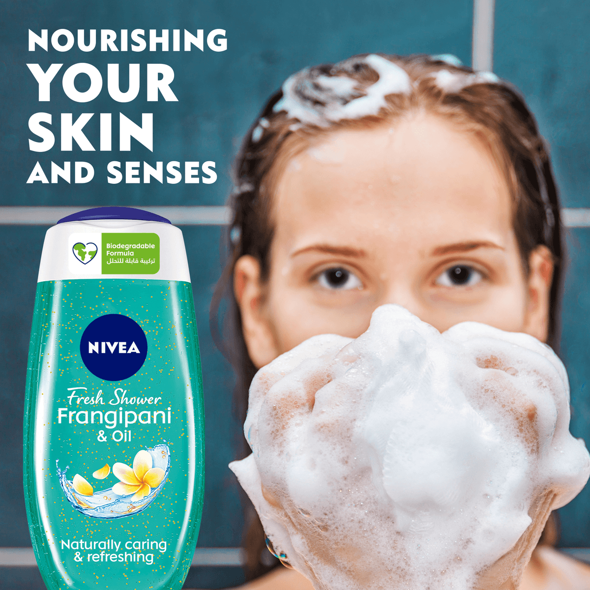 Nivea Fresh Shower Gel Frangipani & Oil - 250ml