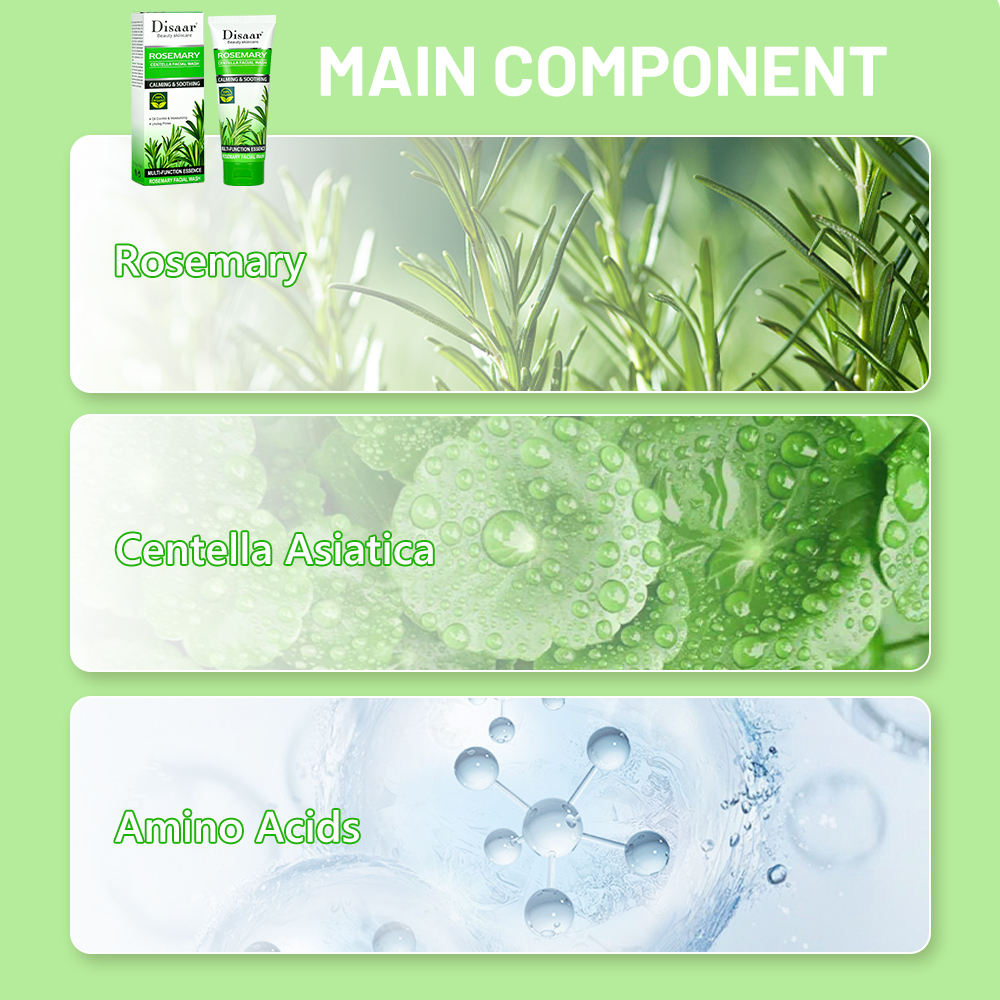 Disaar Rosemary Centella Anti-Acne Facial Wash - 100g