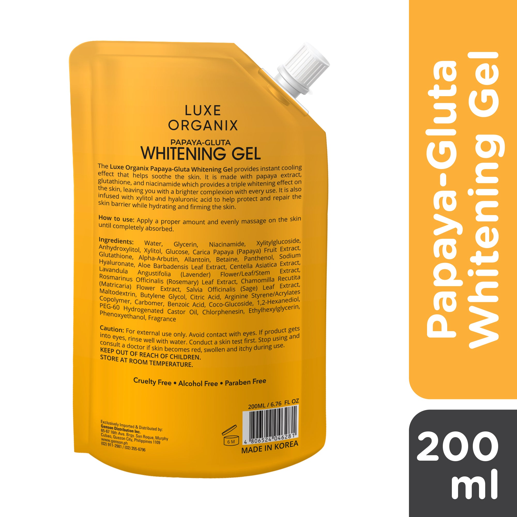 Luxe Organix Papaya-Gluta Brightening Gel - 200ml