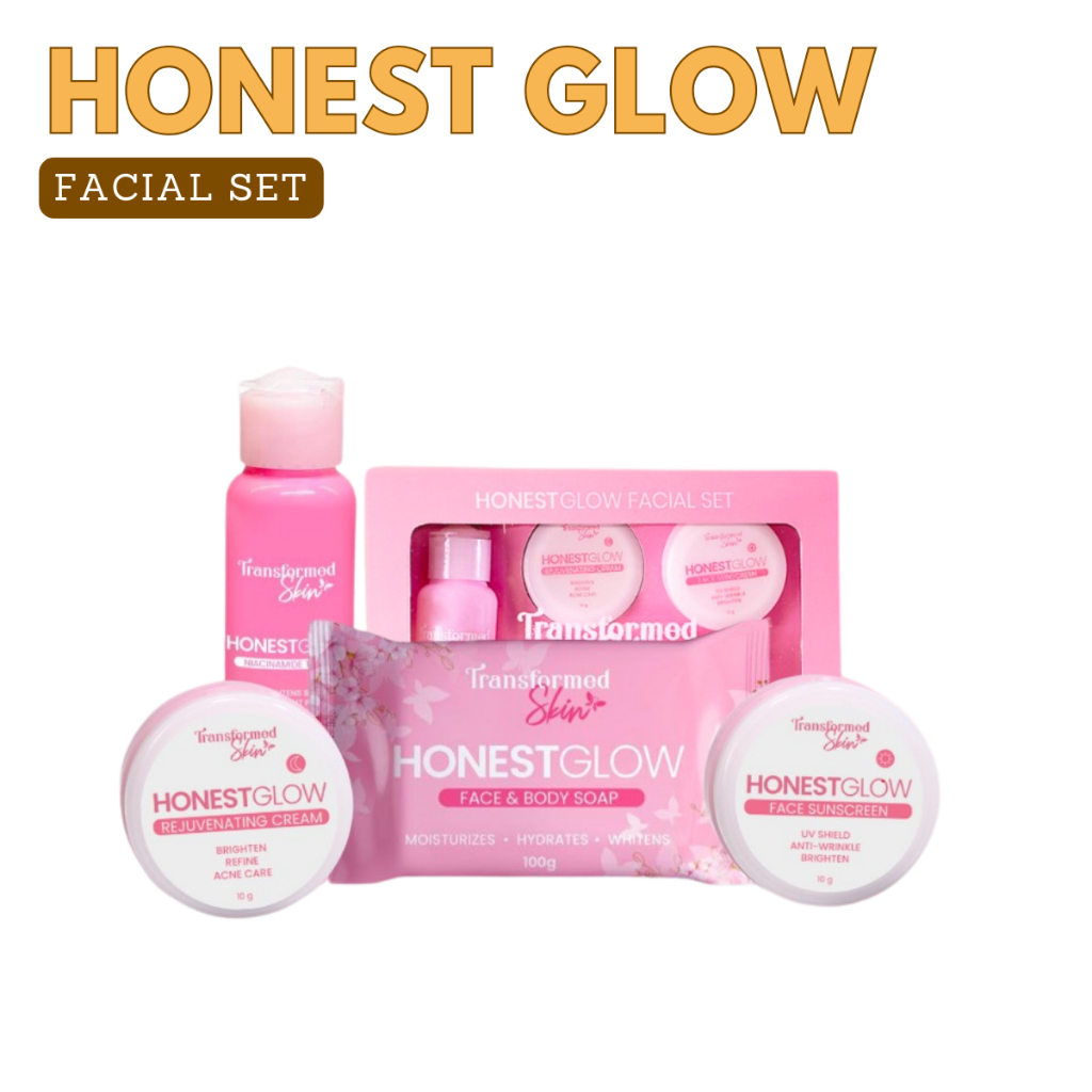 مجموعة HonestGlow للعناية بالوجه مجموعة تجديد البشرة اللطيفة