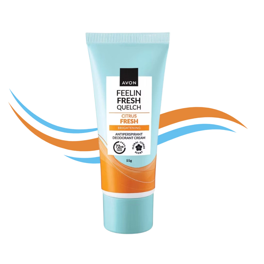 Avon Feelin Fresh Quelch Citrus Fresh Anti-perspirant Deodorant Cream - 55g
