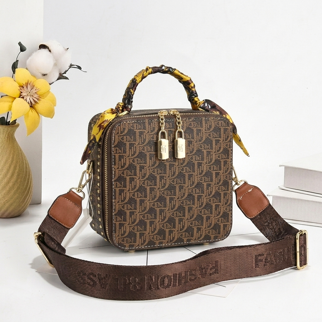Women's Korean Design Square Mini Shoulder Bag - 2210#
