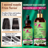 Roushun Rosemary Mint Hair Shampoo & Hair Oil - 500ml + 60ml (Combo)