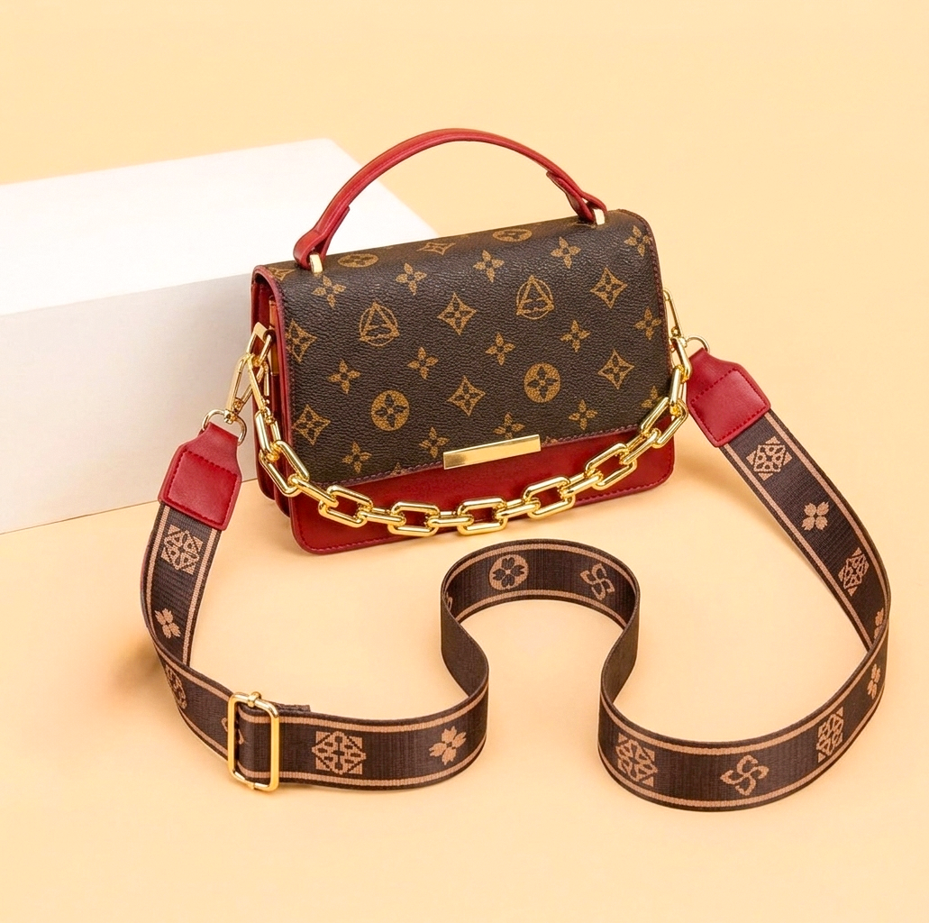 Women's Luxury Korean Design Crossbody Bag With Big Chain RD226#
