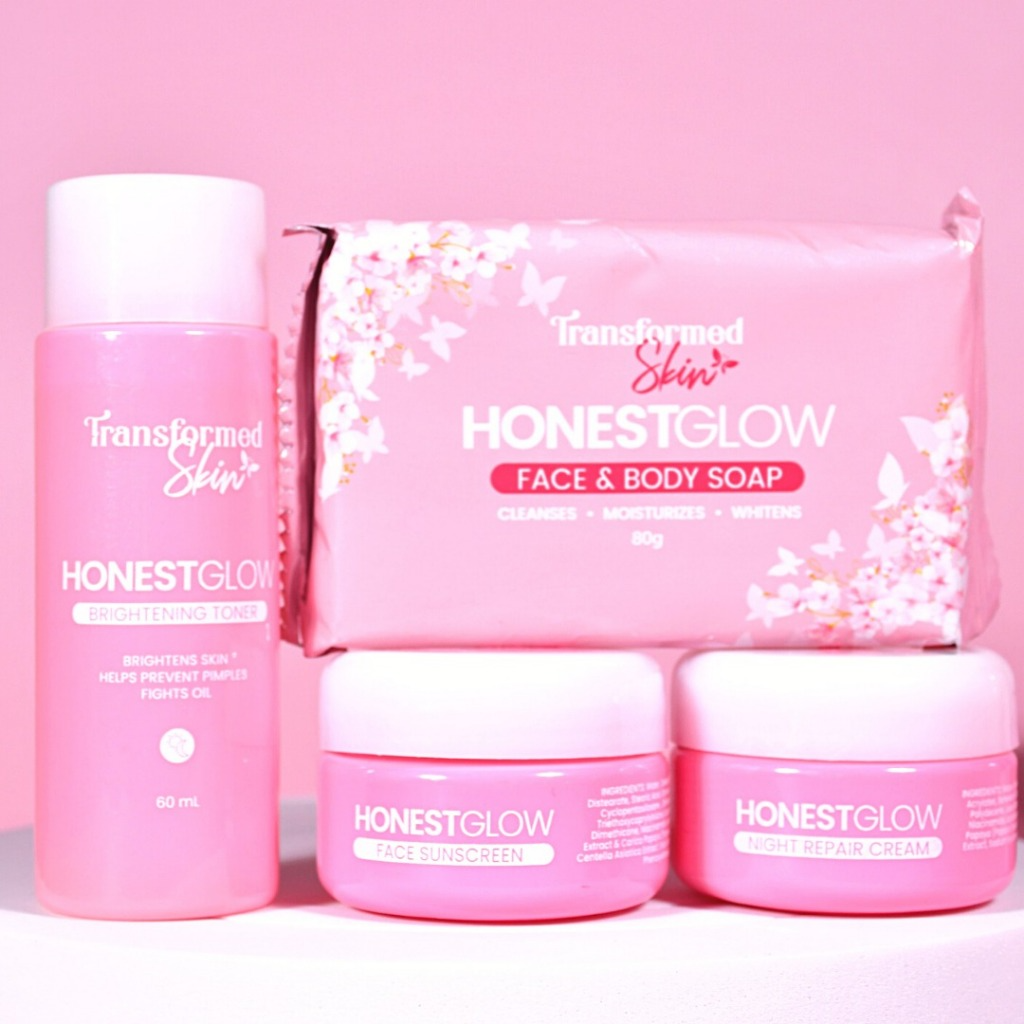 مجموعة HonestGlow للعناية بالوجه مجموعة تجديد البشرة اللطيفة