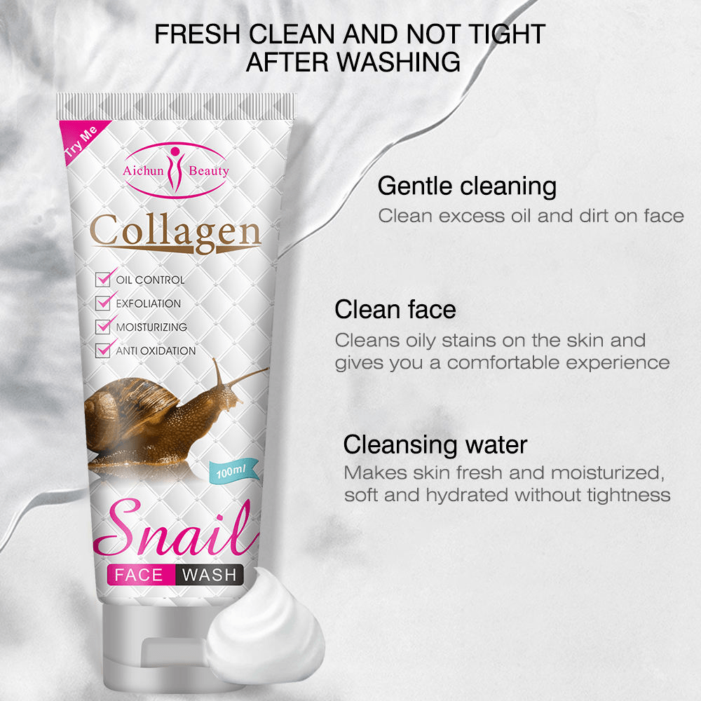 Aichun Beauty Collagen Snail Face Wash - 100ml