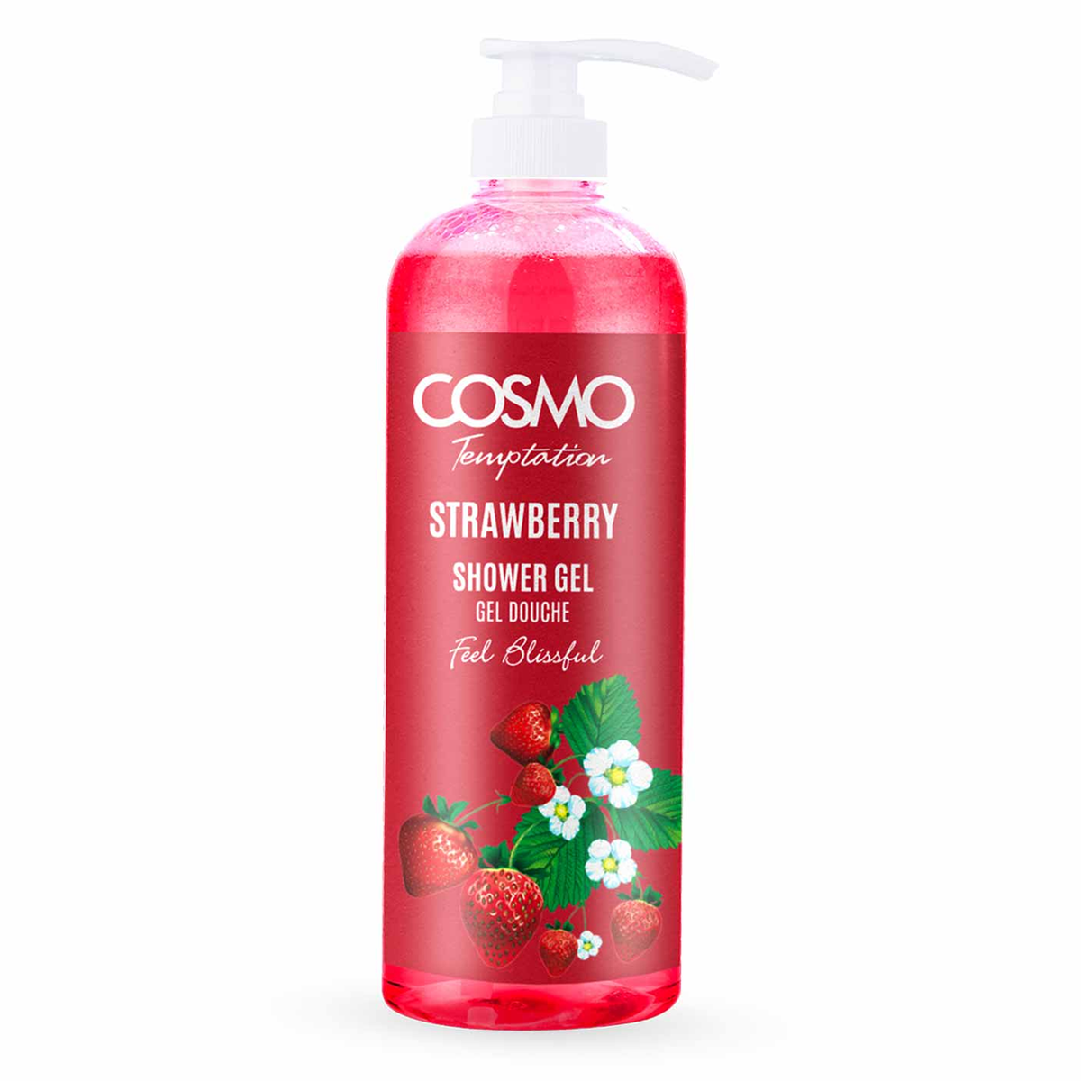 Cosmo Temptation Strawberry Shower Gel - 1000ml