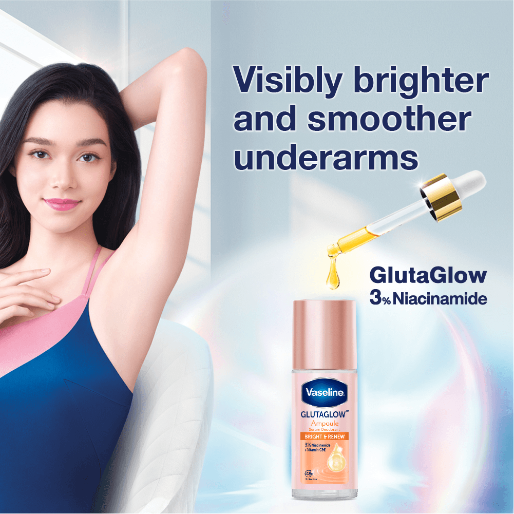 Vaseline Glutaglow Bright & Renew Ampoule Serum Deodorant - 45ml