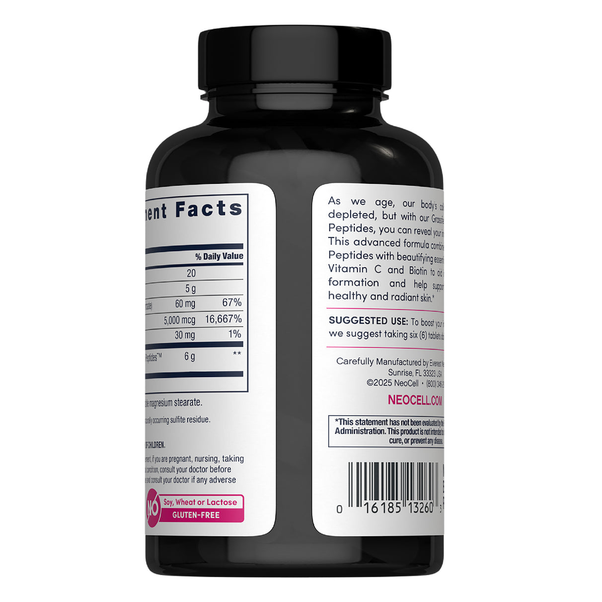 Neocell Grassfed Collagen Peptides + C & Biotin - 180's