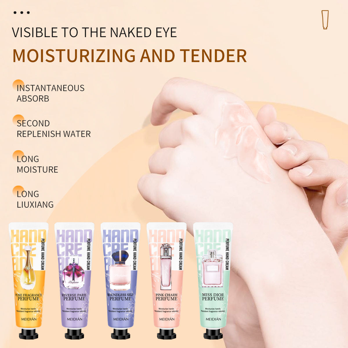 Meidian Perfume Hand Cream Set - 30g x 5 Pcs