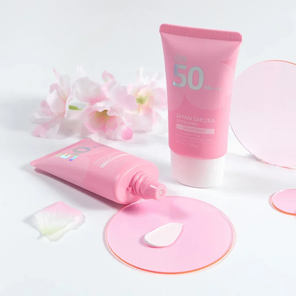 Laikou Japan Sakura Brightening Sunscreen SPF50 PA+++ - 50g