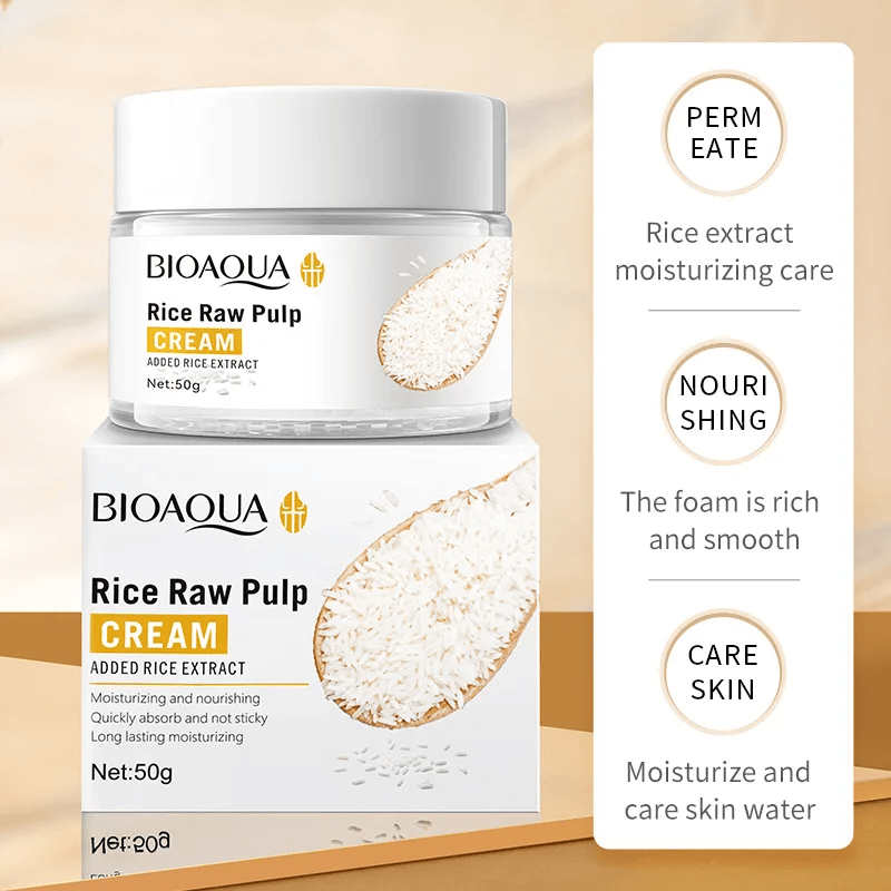 BIOAQUA Rice Raw Pulp Face Cream - 50g