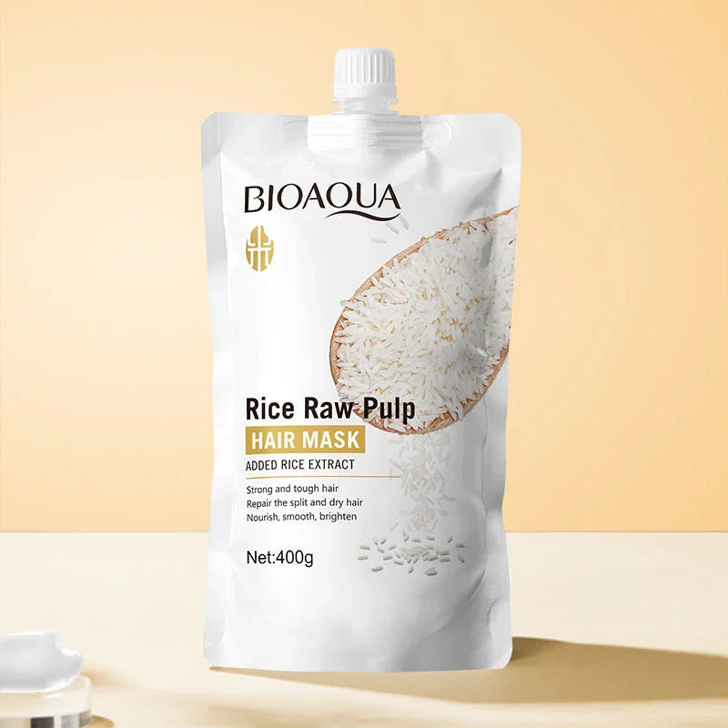 BIOAQUA Rice Raw Pulp Hair Mask - 400g