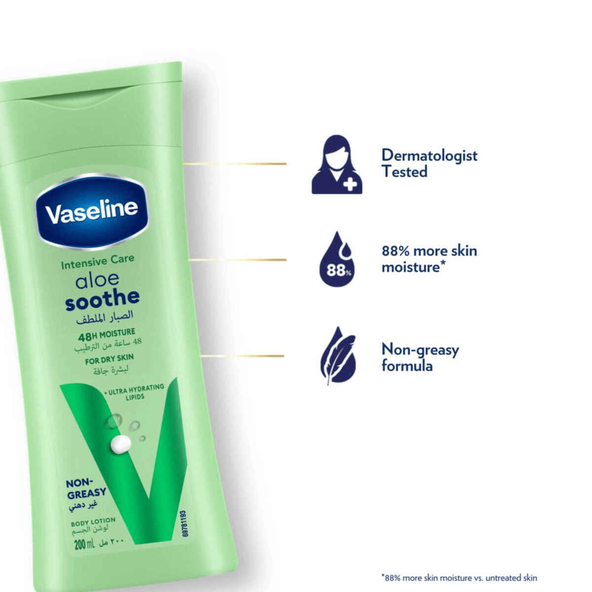 Vaseline Intensive Care Aloe Soothe Body Lotion - 200ml