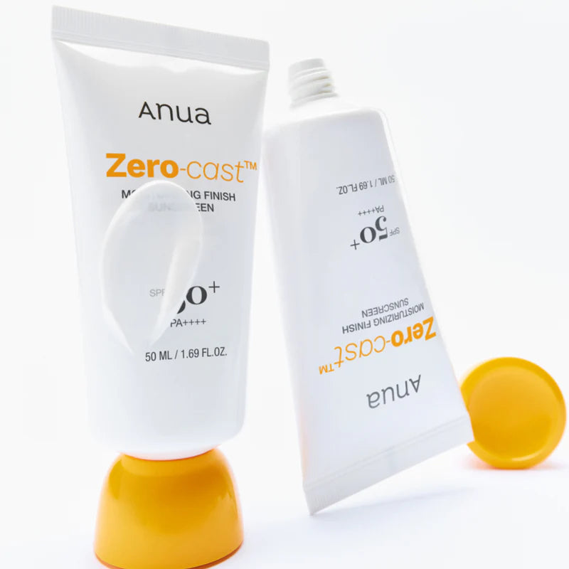 Anua Zero-Cast Moisturizing Finish Sunscreen SPF 50+ PA++++ - 50ml