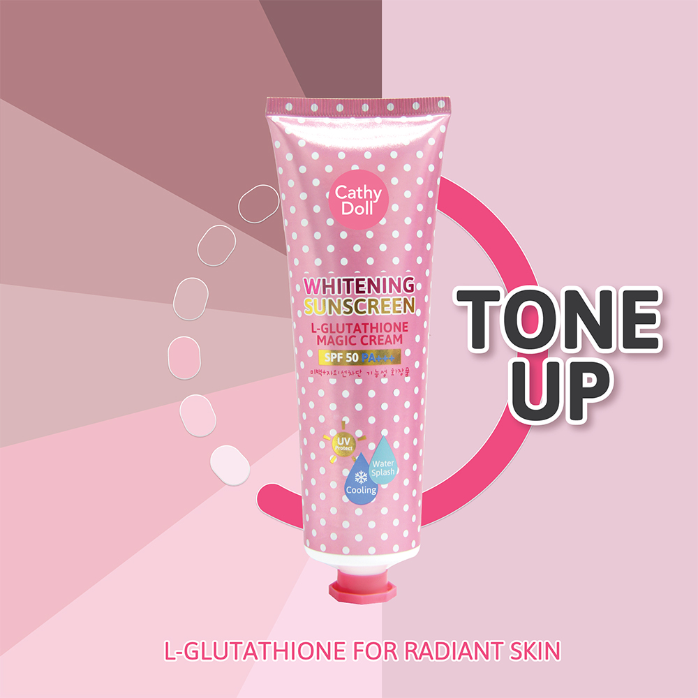 Cathy Doll L-Glutathione Magic Cream Sunscreen SPF 50 PA+++ - 60ml