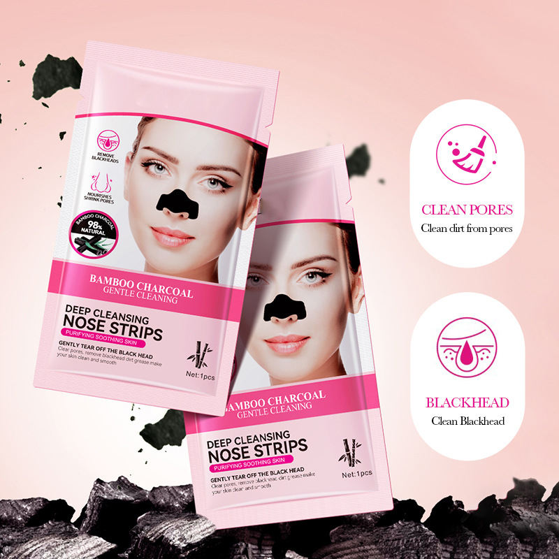 Sadoer Bamboo Charcoal Deep Cleansing Nose Strips - 6 Pcs