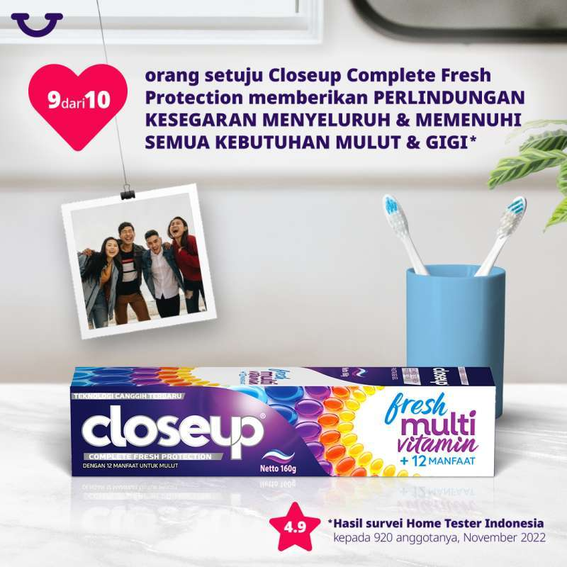 Closeup Fresh Multivitamin Complete Fresh Protection Toothpaste - 160g