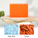 Guanjing Beauty Kojic Acid & Carrot Soap For Face & Body - 120g