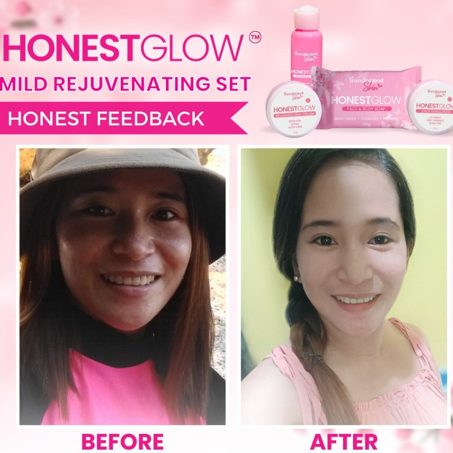 مجموعة HonestGlow للعناية بالوجه مجموعة تجديد البشرة اللطيفة