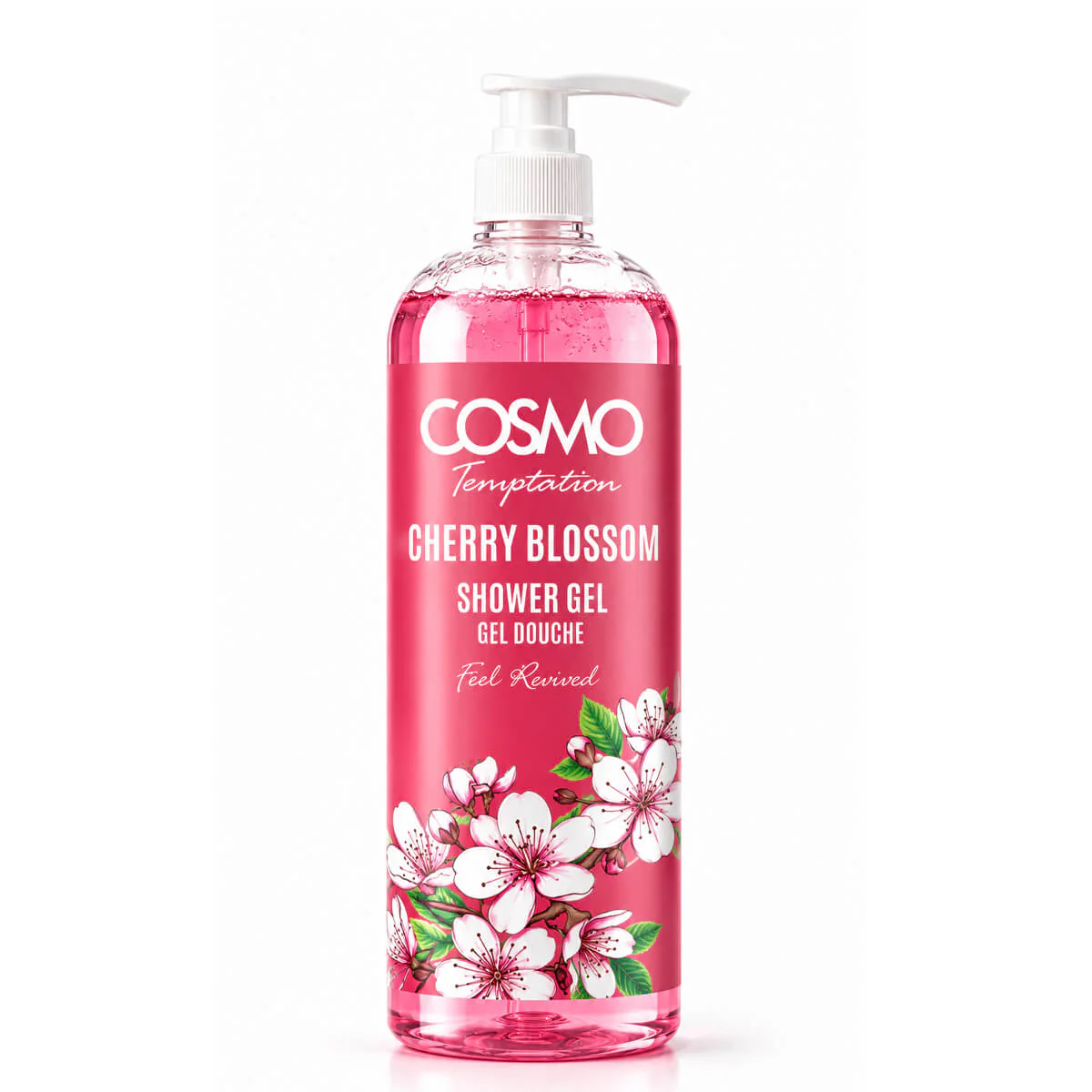 Cosmo Temptation Cherry Blossom Shower Gel - 1000ml