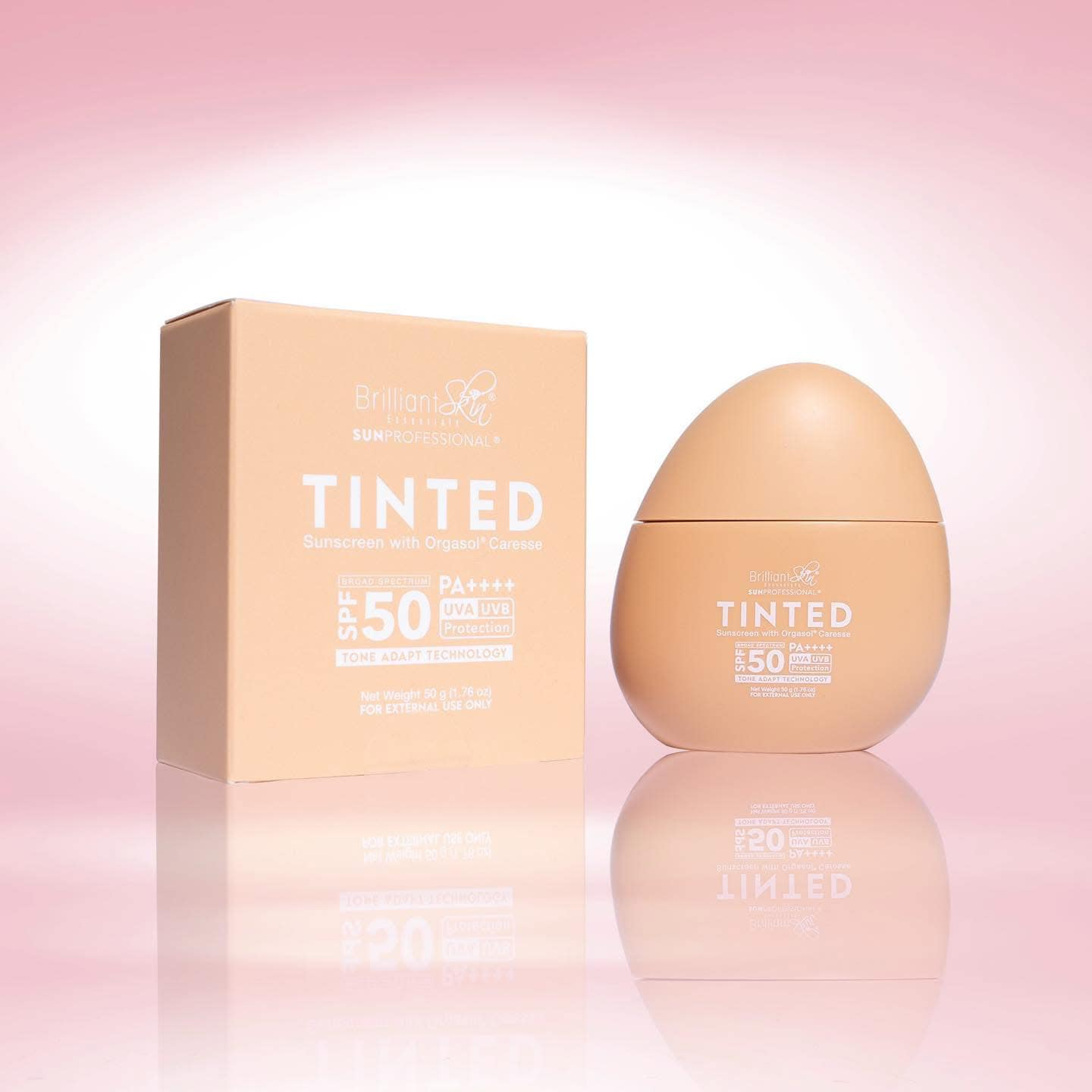 Brilliant Skin Tinted Sunscreen With Orgasol Caresse SPF50 PA++++ - 50g
