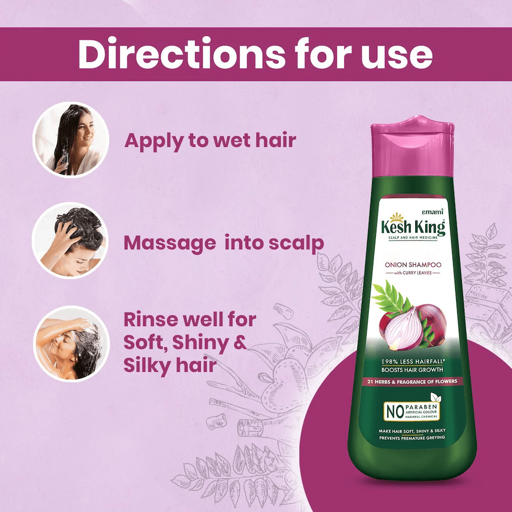 Kesh King Ayurvedic Herbal Onion Shampoo - 200ml