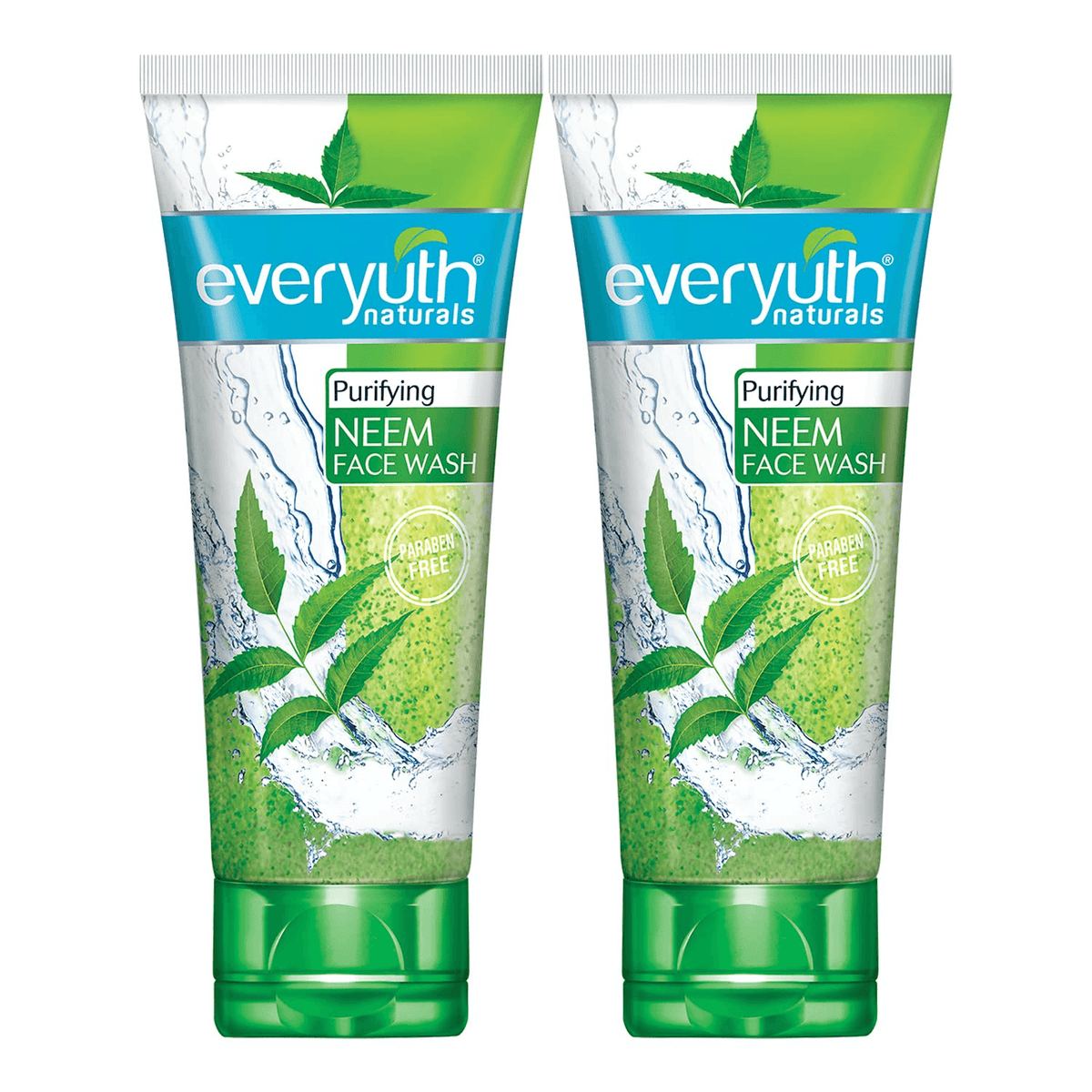 غسول الوجه المطهر بخلاصة النيم من Everyuth Naturals - 2 × 150 جم