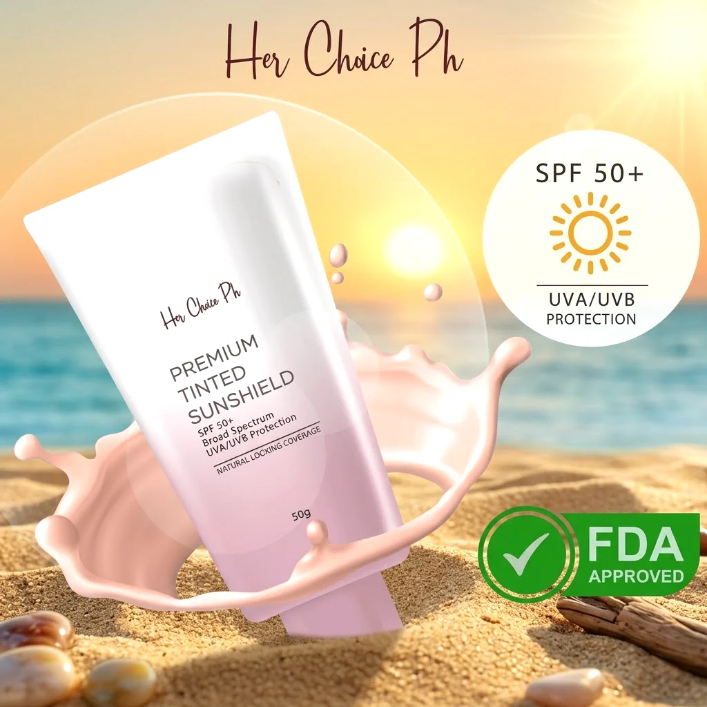 واقي الشمس الملون الفاخر من هير تشويس مع عامل حماية SPF50 PA++++ - 50 جرام