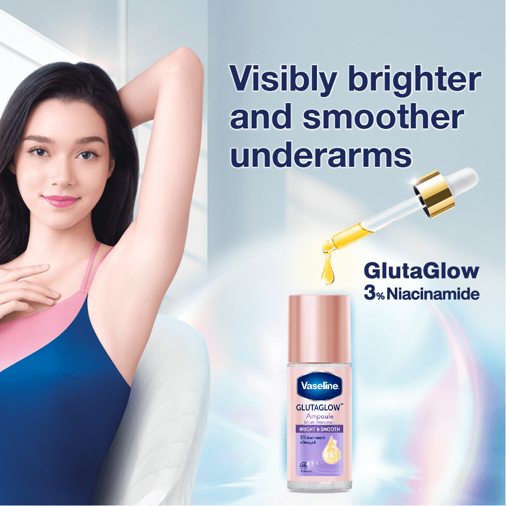 Vaseline Glutaglow Bright & Smooth Ampoule Serum Deodorant - 45ml