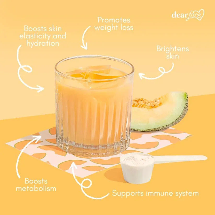 Dear Face Beauty Milk Premium Japanese Melon + Collagen Drink - 180g