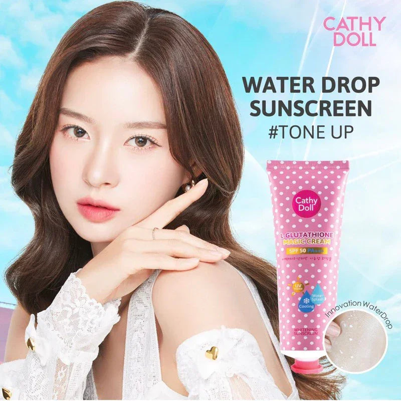 cathy doll whitening sunscreen l glutathione magic cream L-Glutathione SPF30 PA+++ 4 hours. Cathy Doll L-Glutathione Magic Cream
