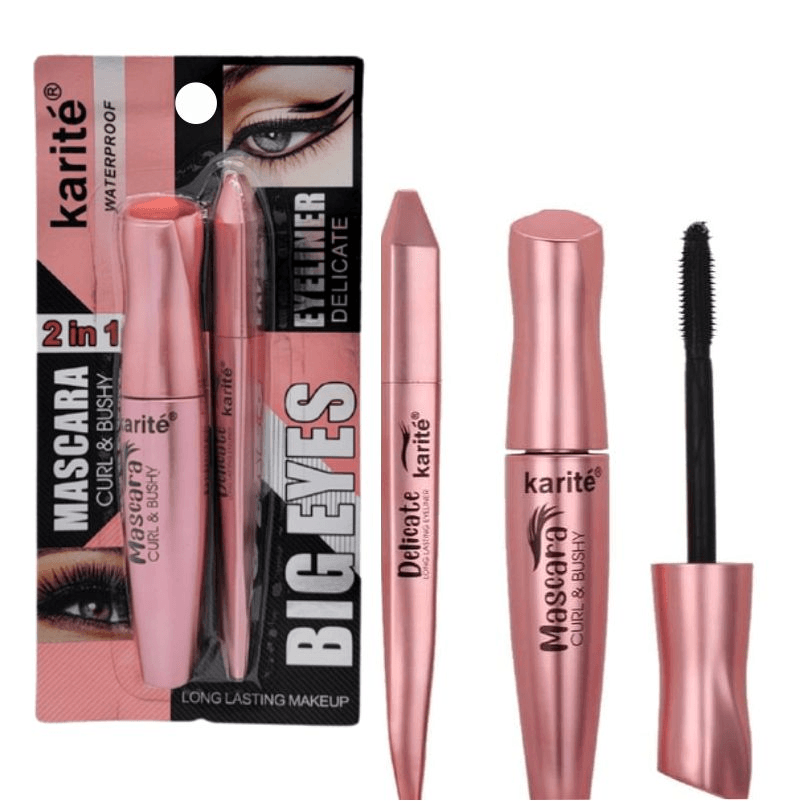 Karite 2 in 1 Big Eyes Mascara & Eyeliner - 15ml + 1ml