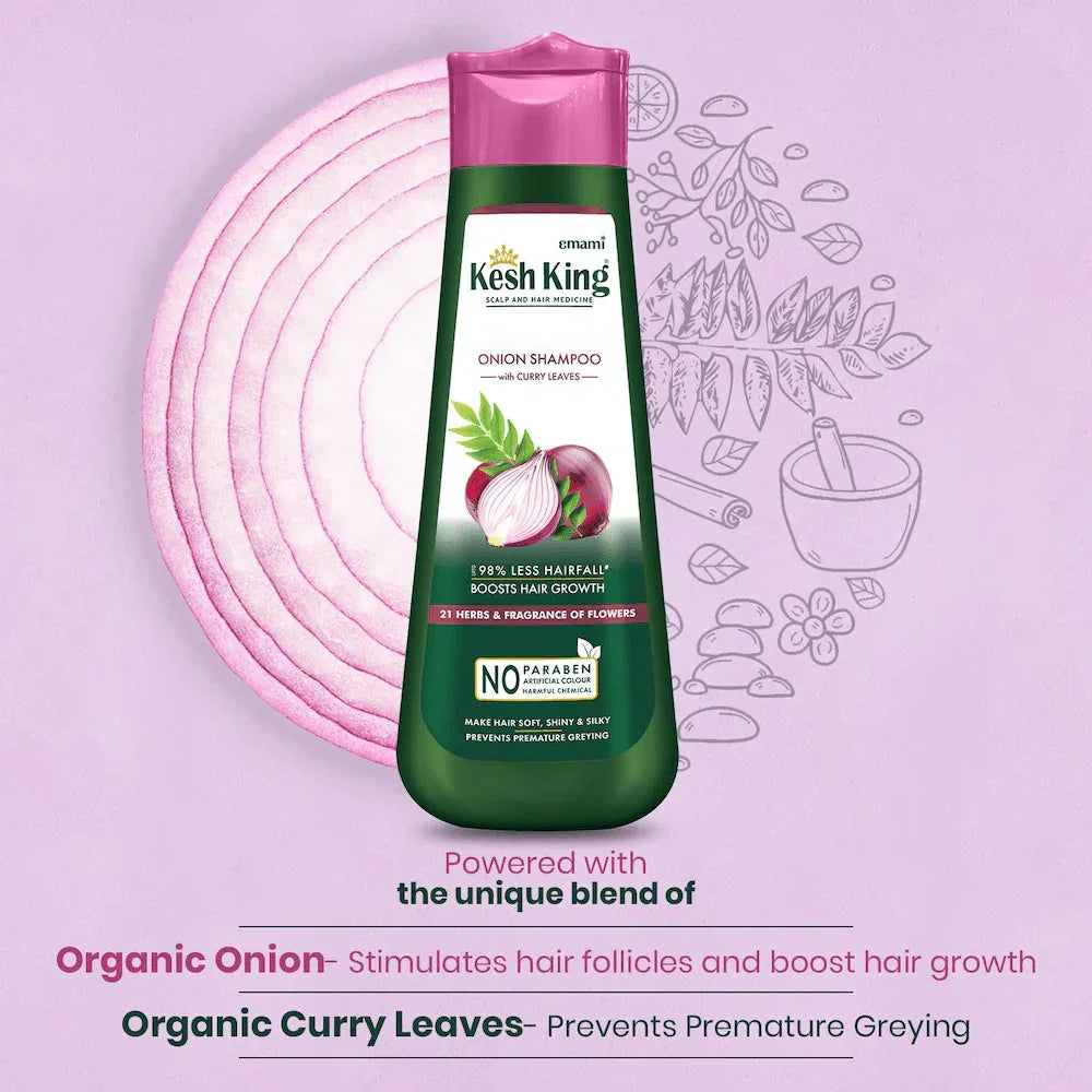 Kesh King Ayurvedic Herbal Onion Shampoo - 200ml