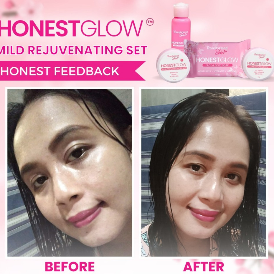 مجموعة HonestGlow للعناية بالوجه مجموعة تجديد البشرة اللطيفة